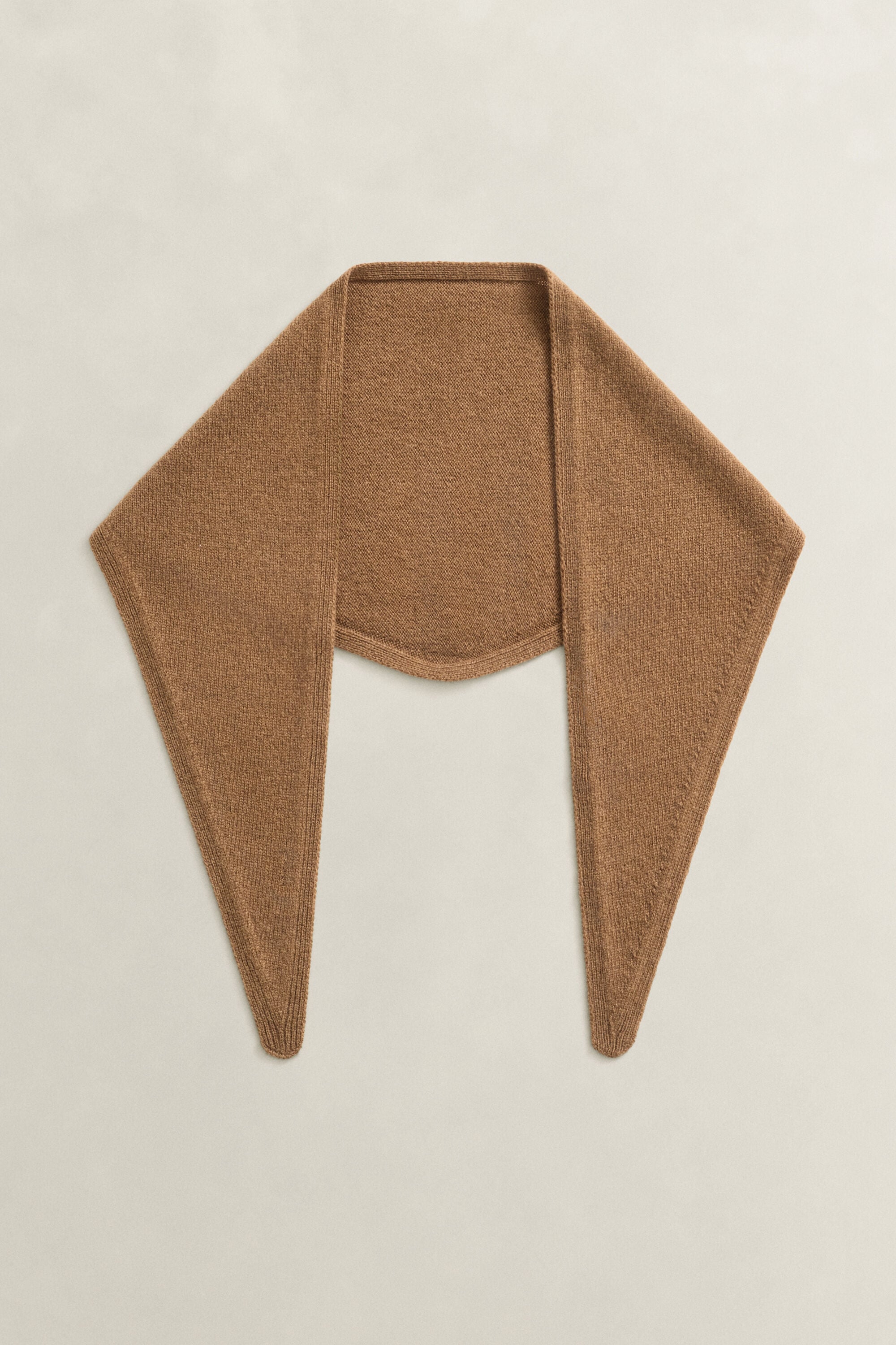 Wool Cashmere Triangle Scarf
