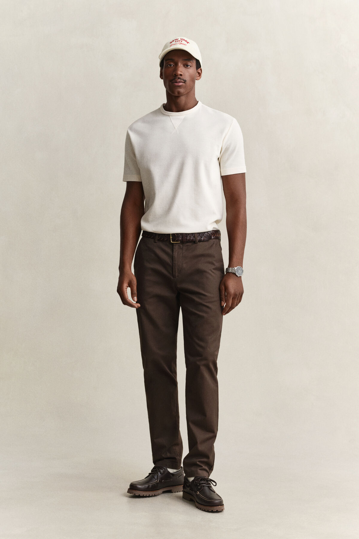 Slim Smart Chinos — SHADOW BROWN