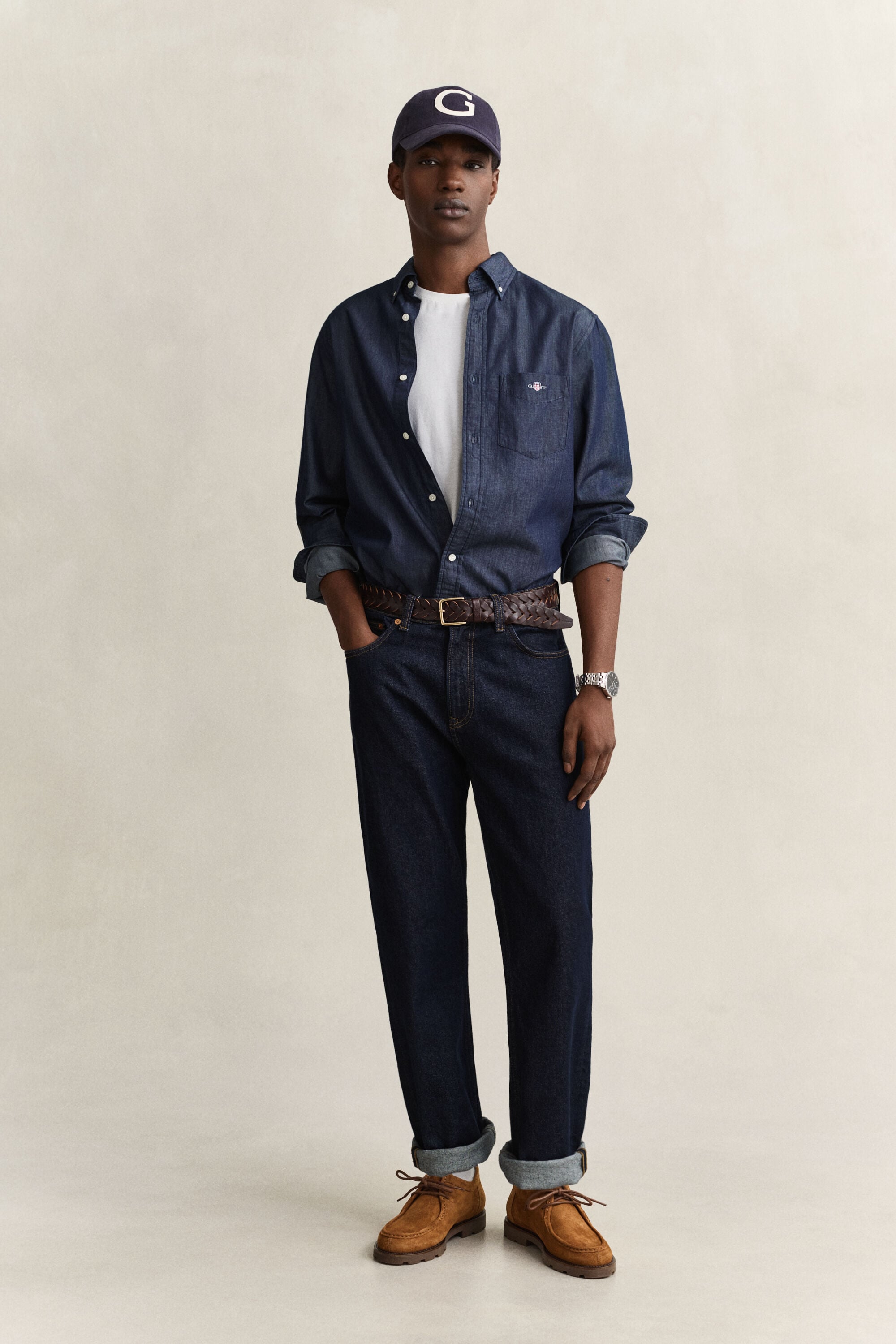 Regular Fit Indigo Shirt
