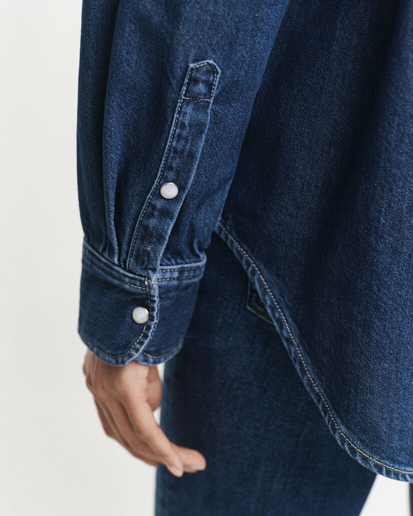 Relaxed Fit Pocket Denim Shirt