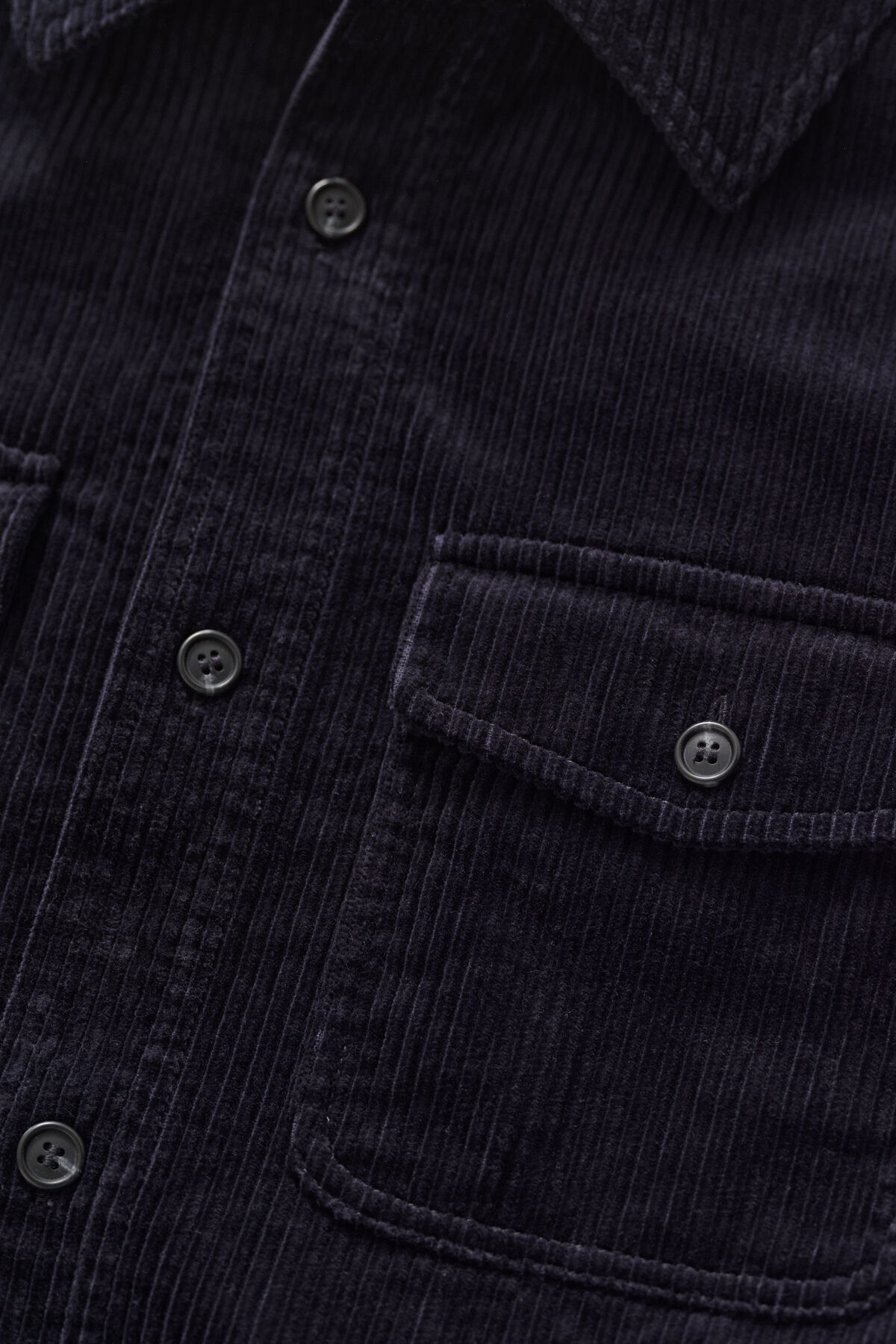 Corduroy Overshirt — EVENING BLUE