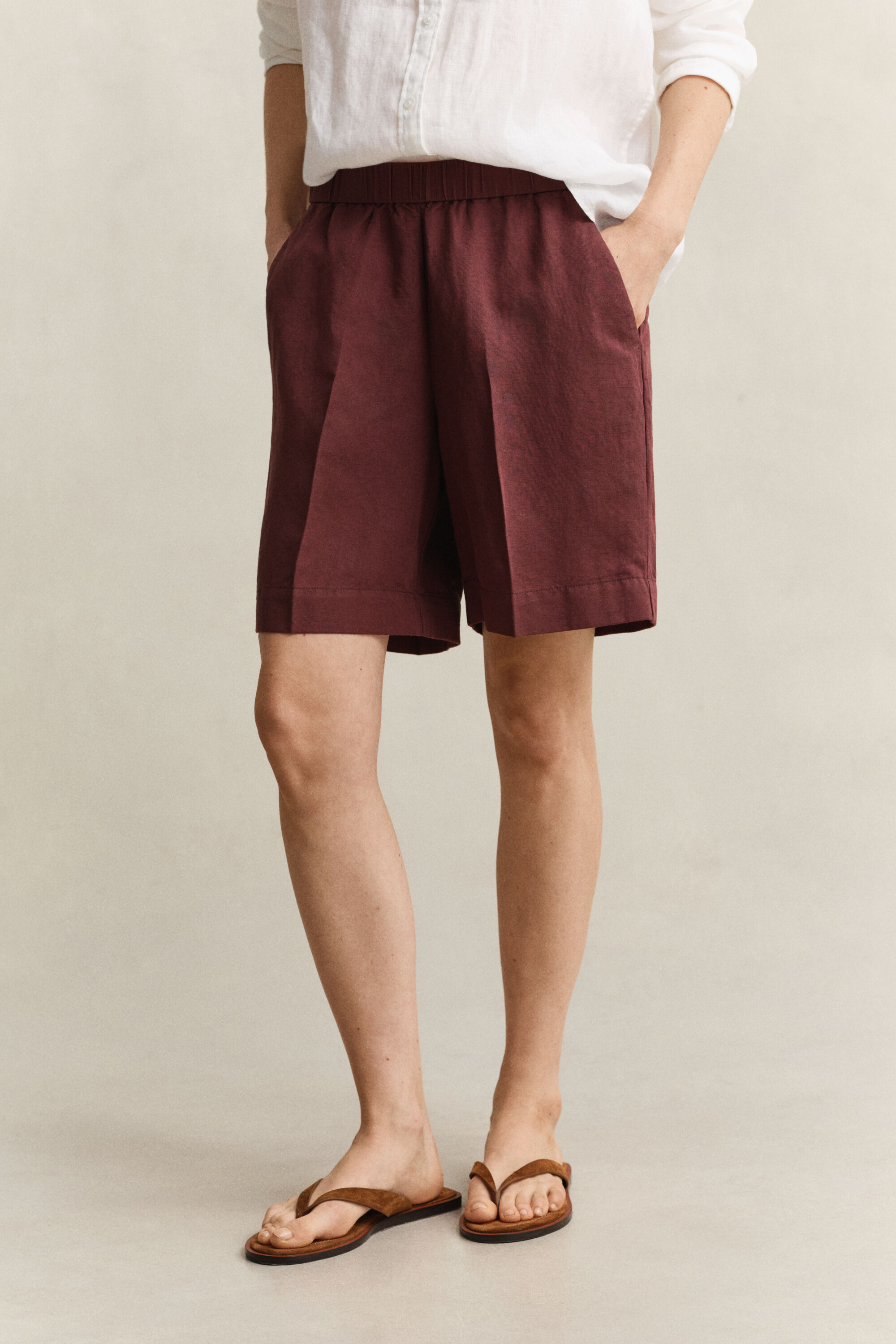 Linen Blend Shorts