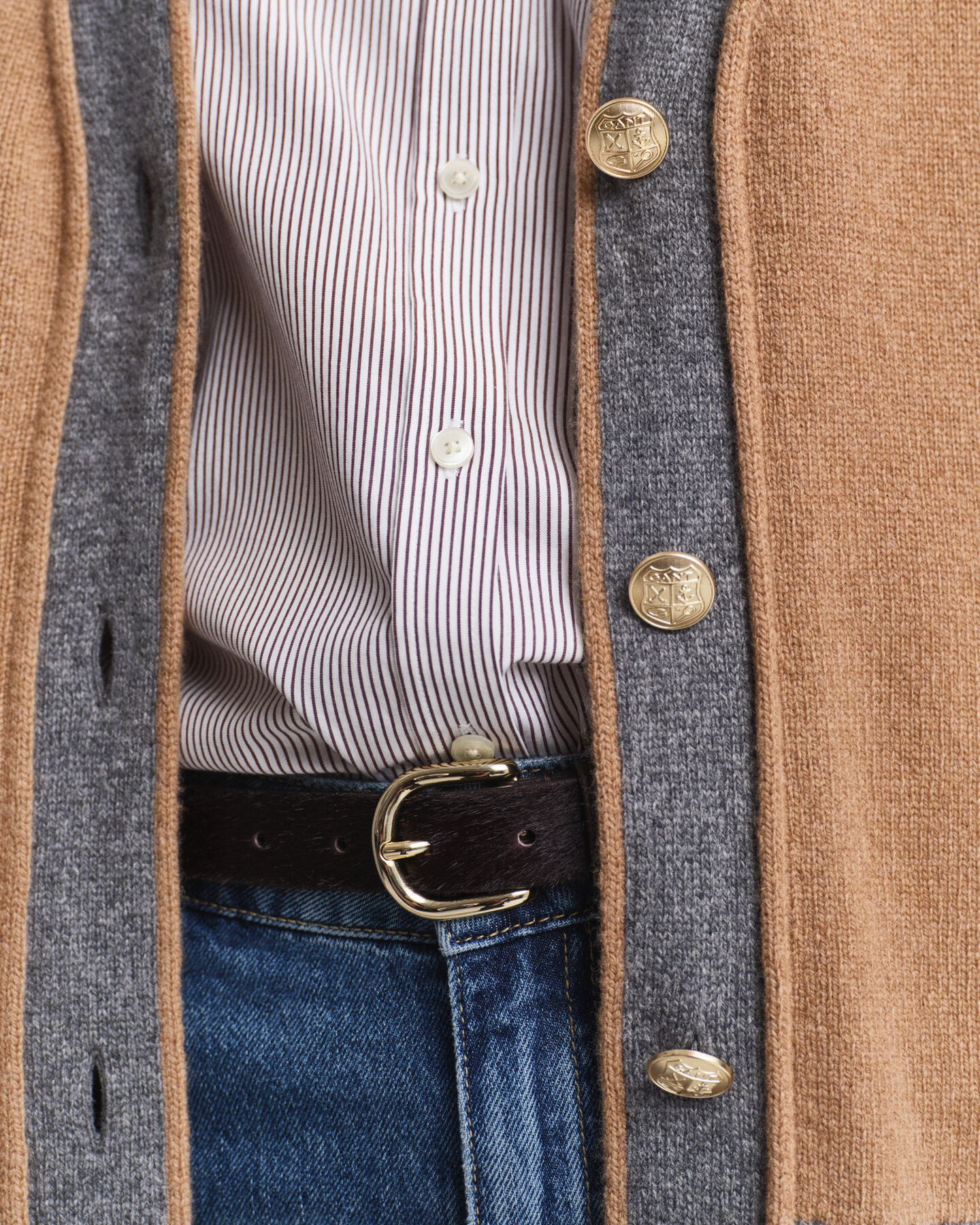 GANT Varsity V-Neck Cardigan