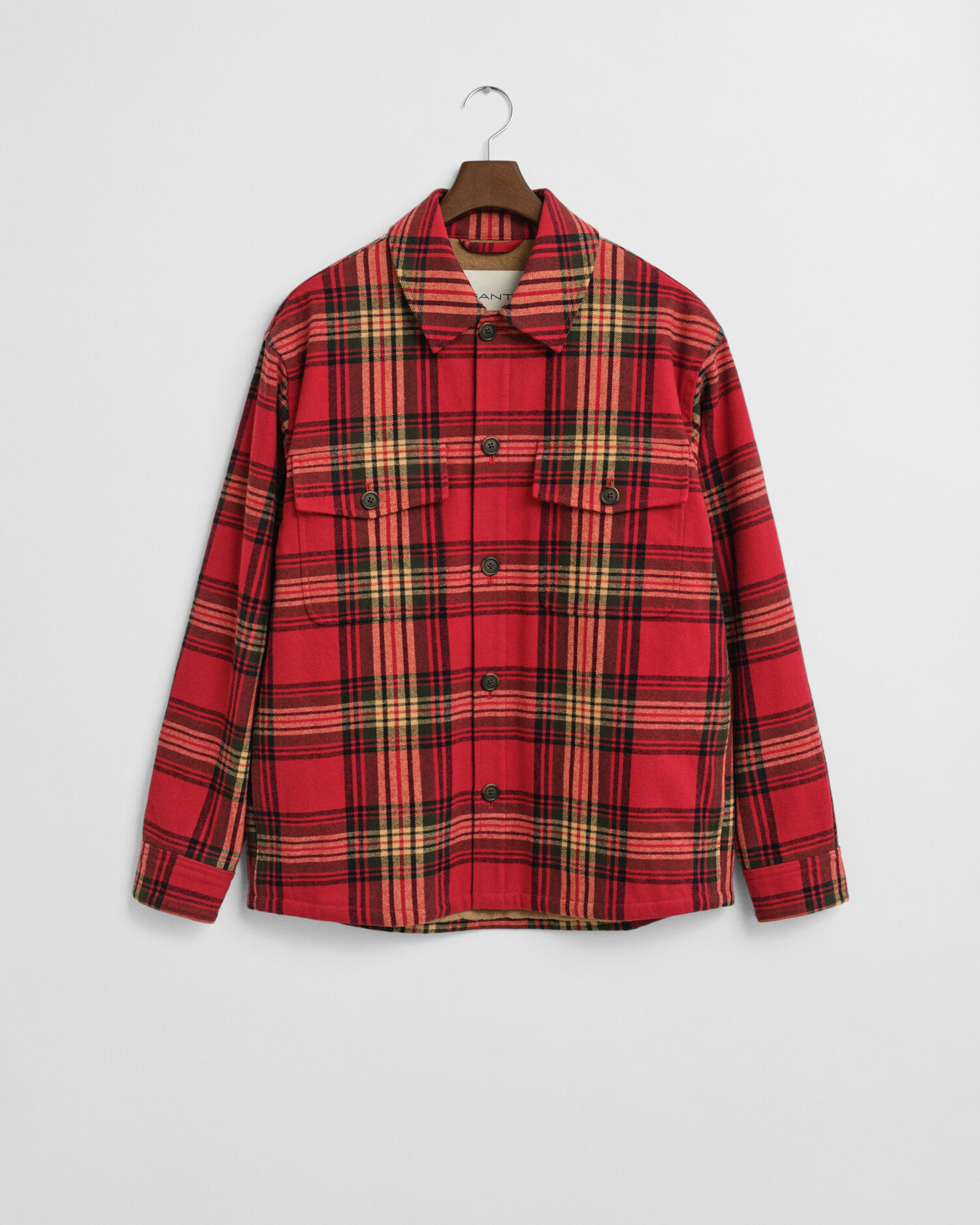 Relaxed Fit Checked Padded Overshirt