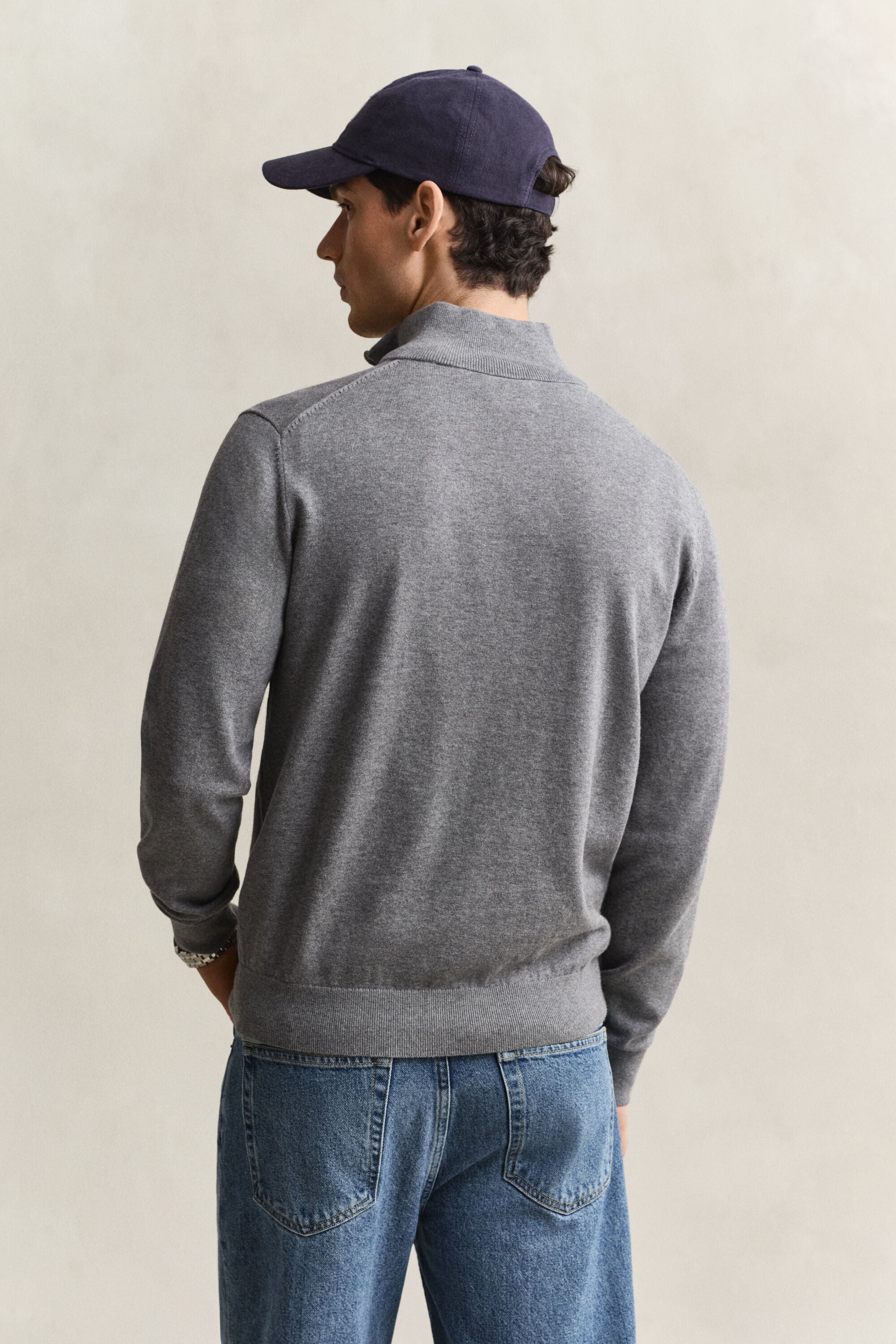 Classic Cotton Half-Zip Sweater