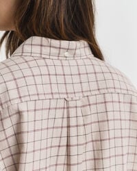 Relaxed Fit Checked Brushed Flannel Shirt