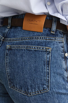 Relaxed Jeans — MID BLUE WORN IN 4