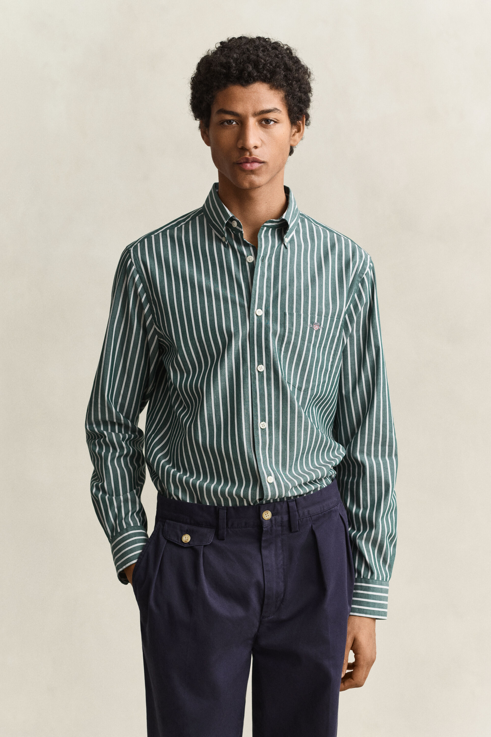 Striped Poplin Shirt