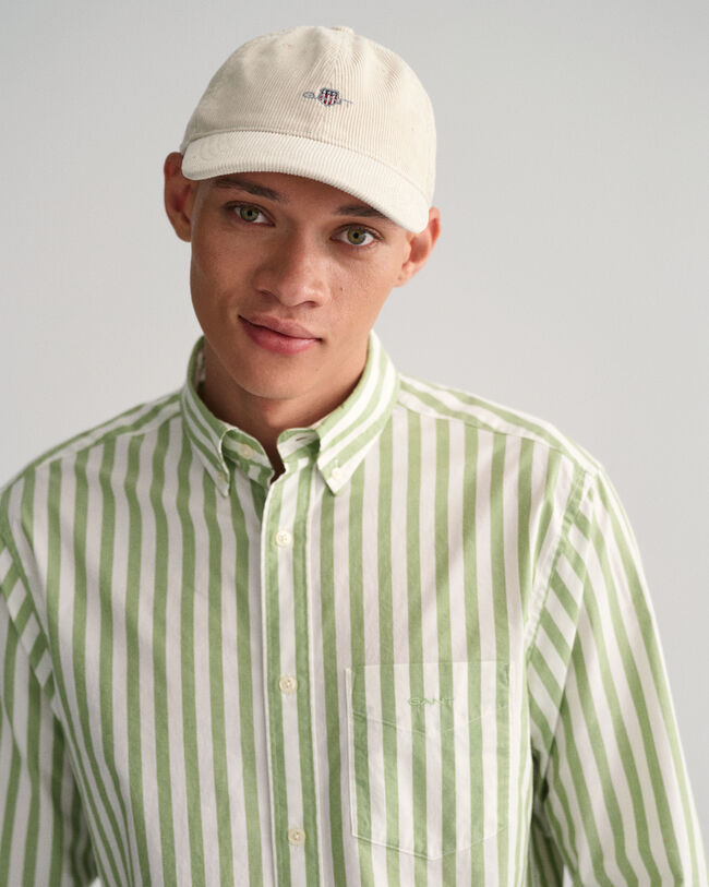 Relaxed Fit Monogram Striped Shirt - GANT