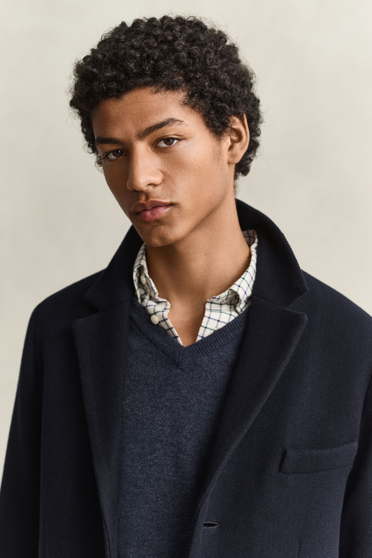 Wool Coat — EVENING BLUE
