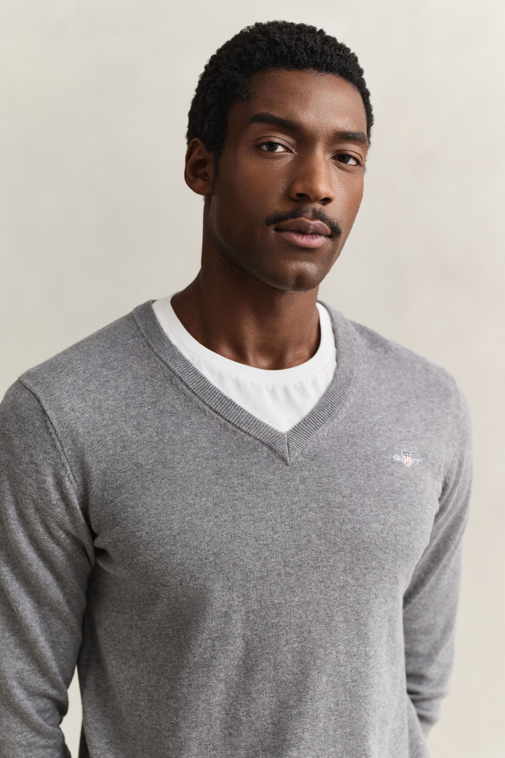 Classic Cotton V-Neck Sweater