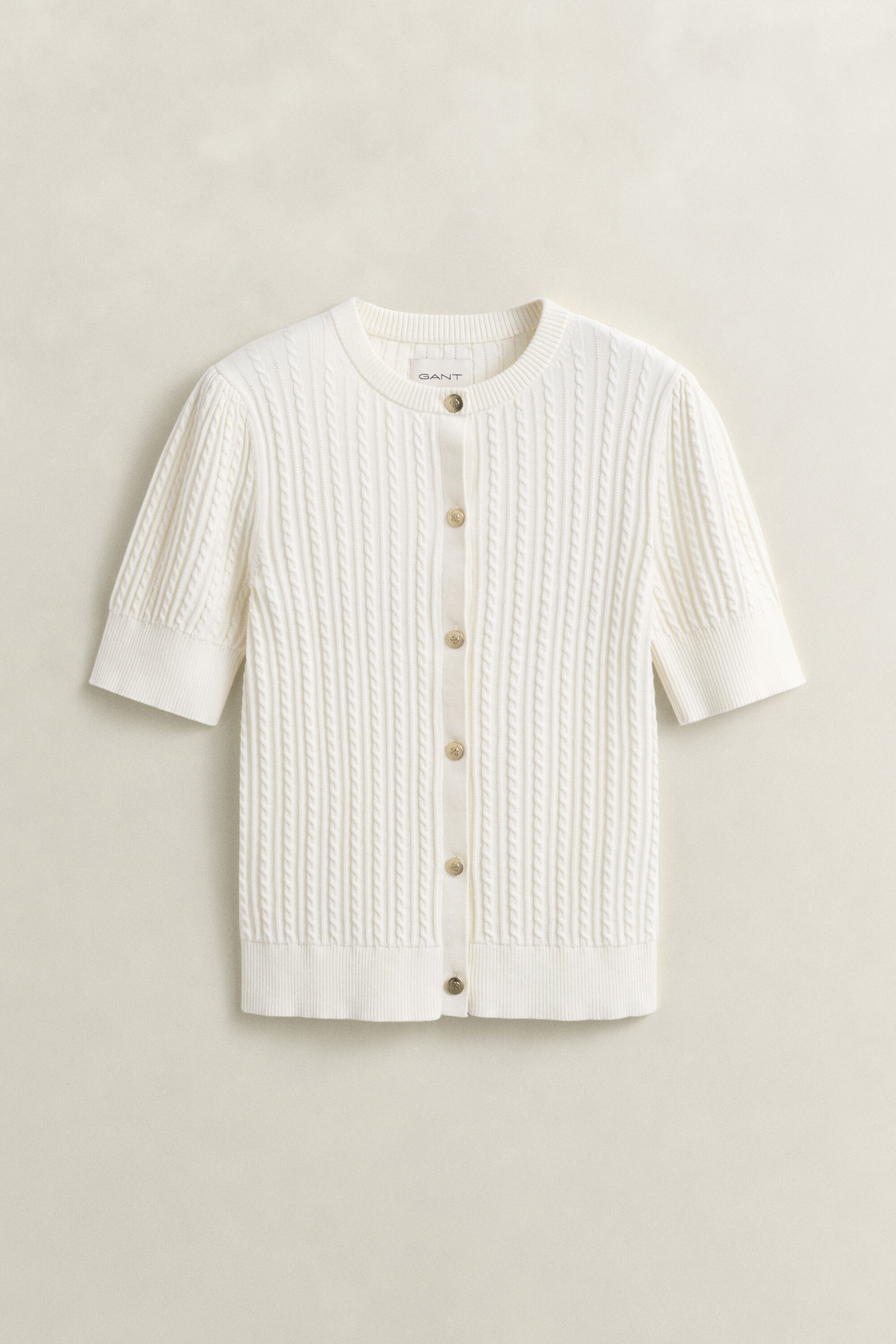 Cotton Cable Knit Cardigan