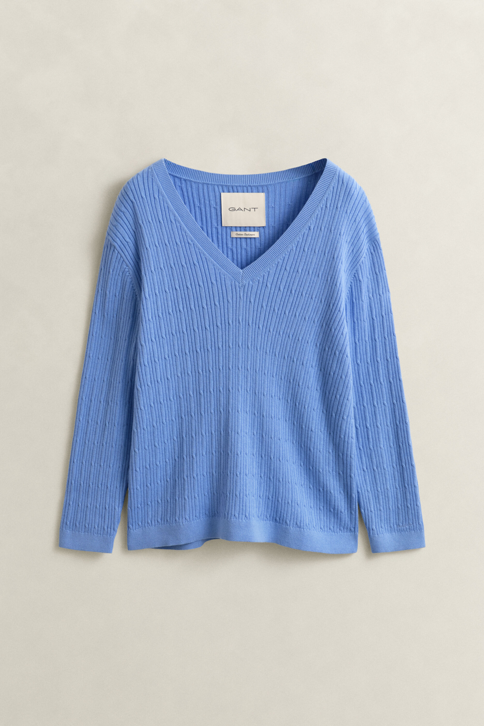 Cable Knit V-Neck Sweater