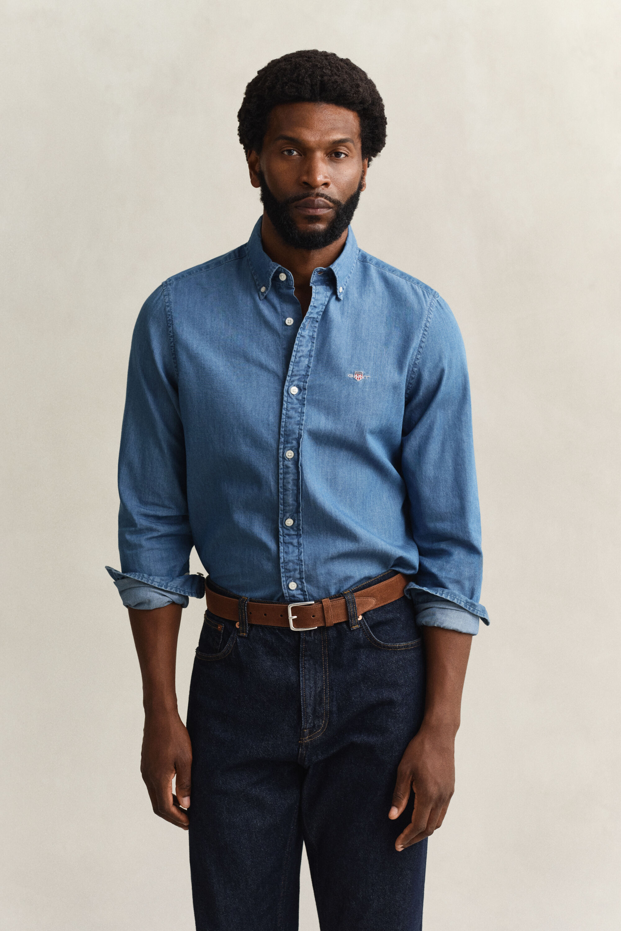 Slim Fit Indigo Shirt