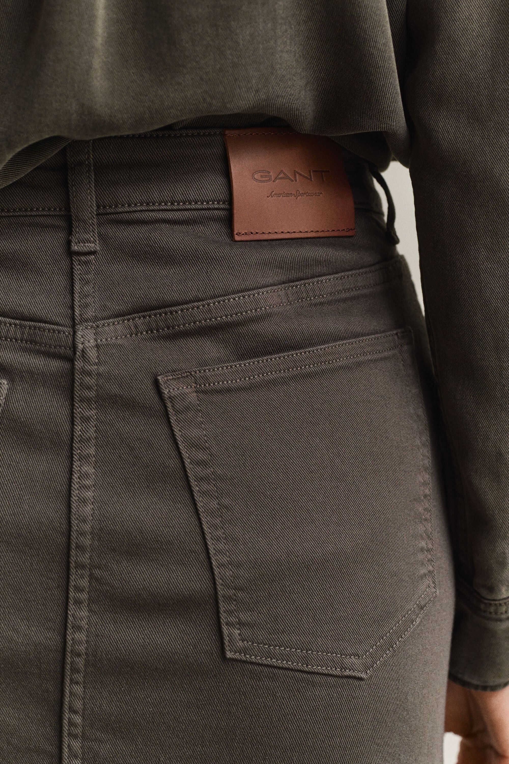 Twill Colored Pencil Skirt