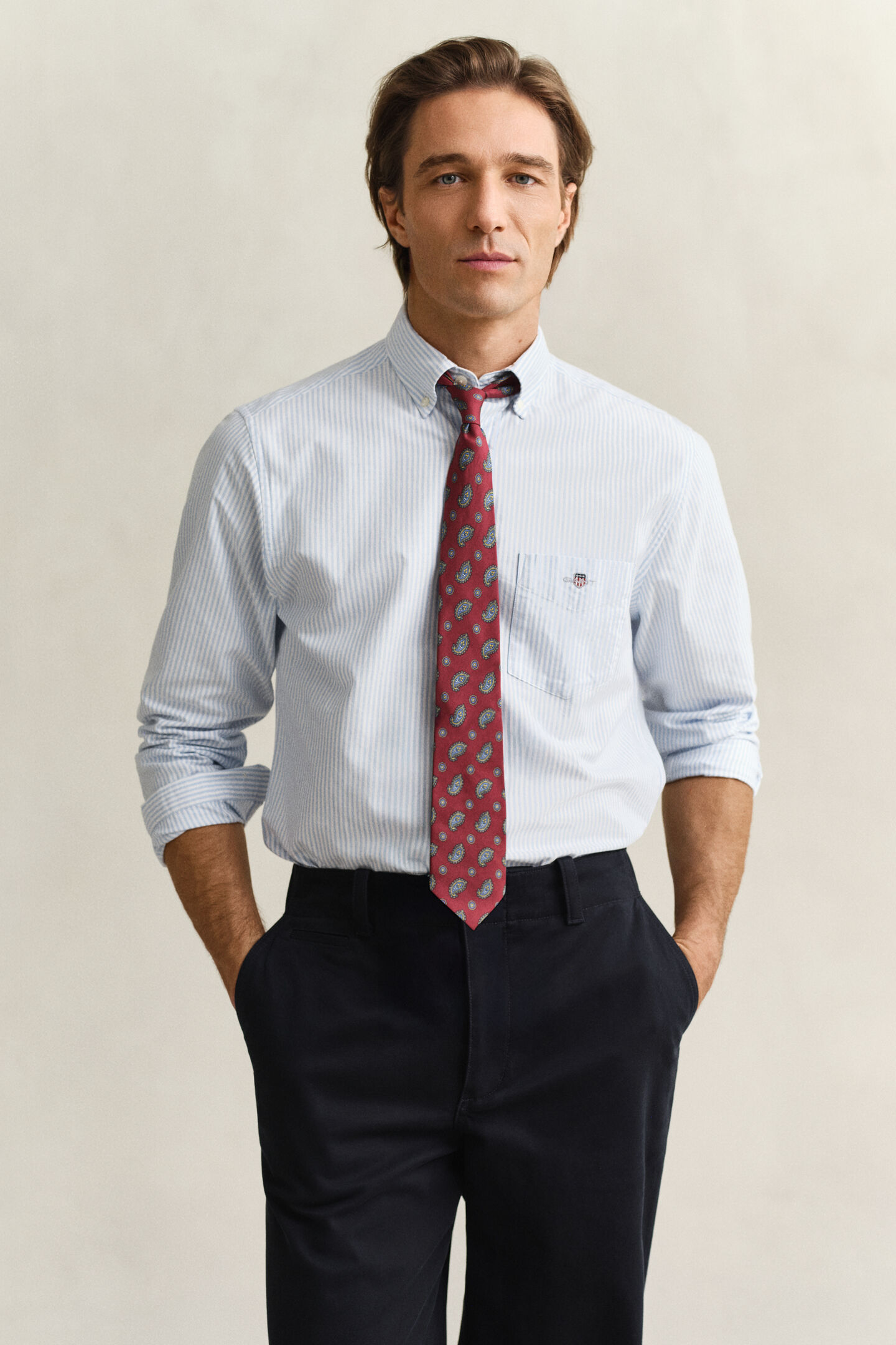 Banker Stripe Classic Oxford Shirt