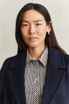 Wool Blend Peacoat — EVENING BLUE 3