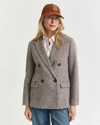 Regular Fit Textured Wool Blazer