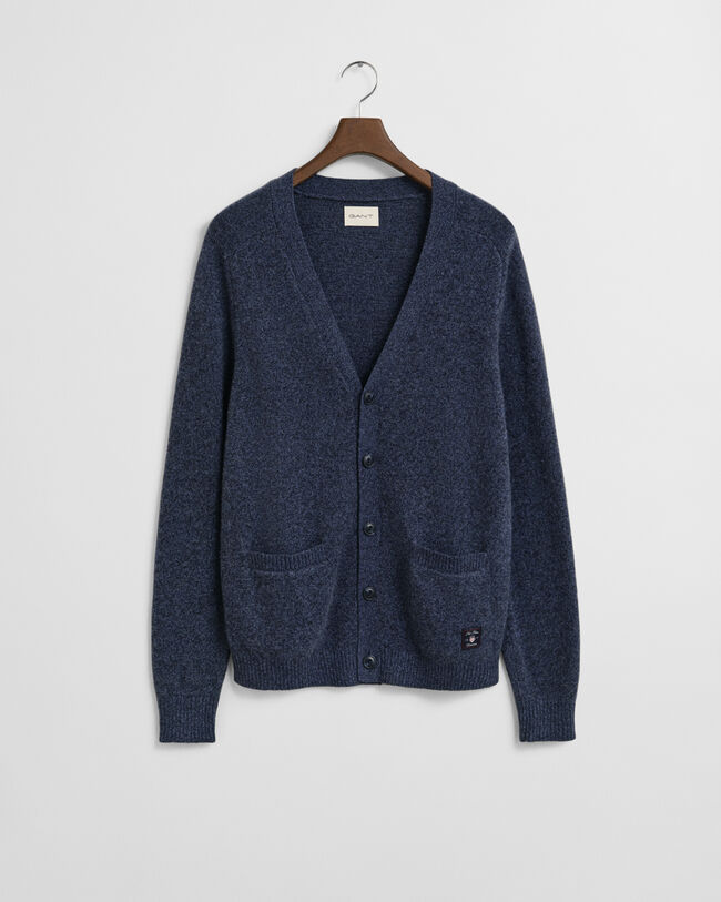 Wool Blend Mouliné Cardigan