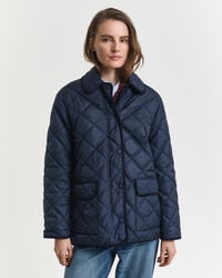 Quilted Corduroy Trim Jacket