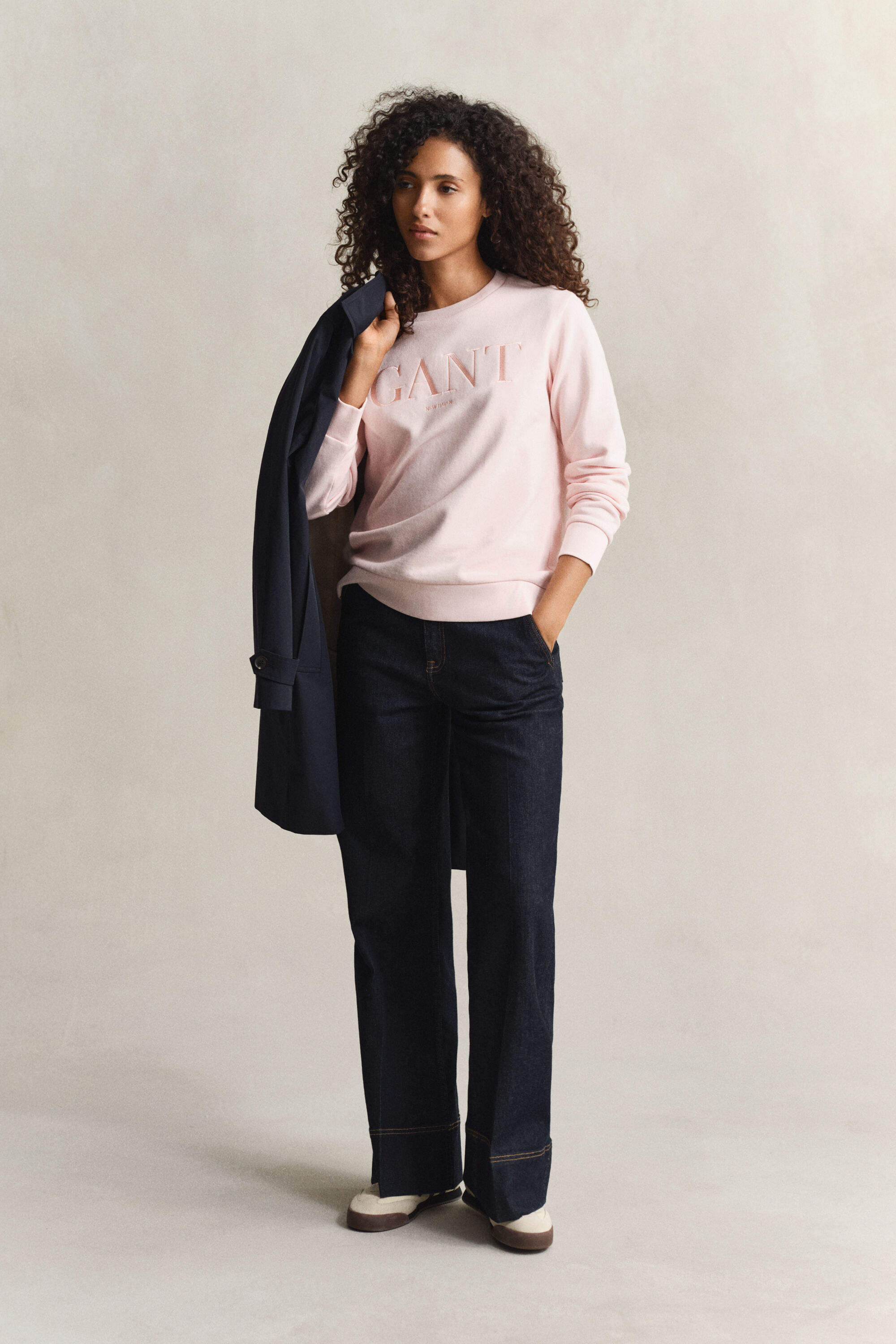 Tonal Graphic Crew Neck Sweatshirt