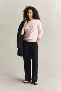 Tonal Graphic Crew Neck Sweatshirt