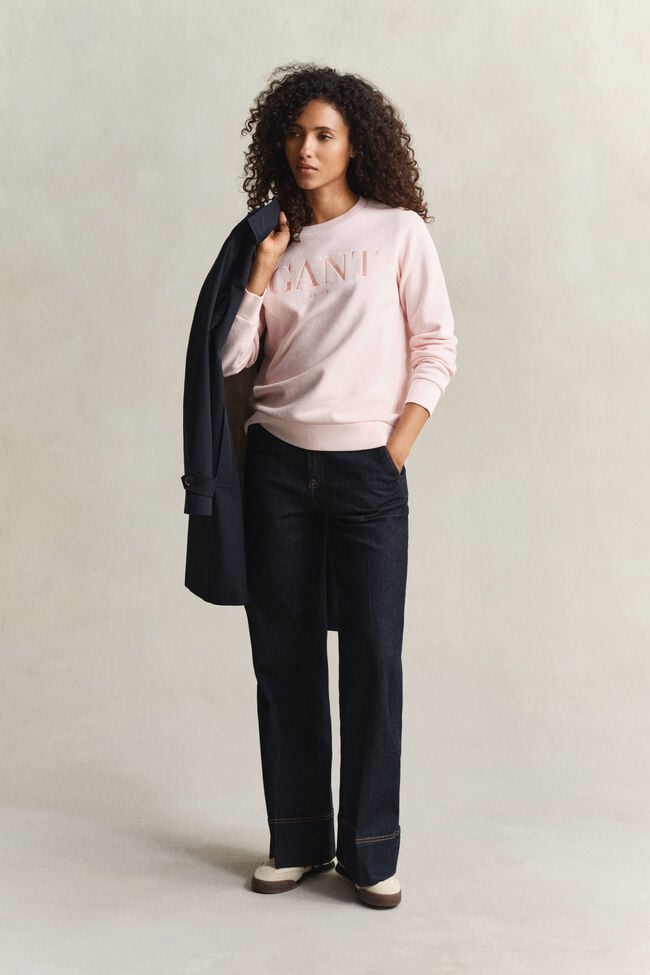 Tonal Graphic Crew Neck Sweatshirt