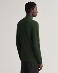 Rib Texture Half-Zip Sweater