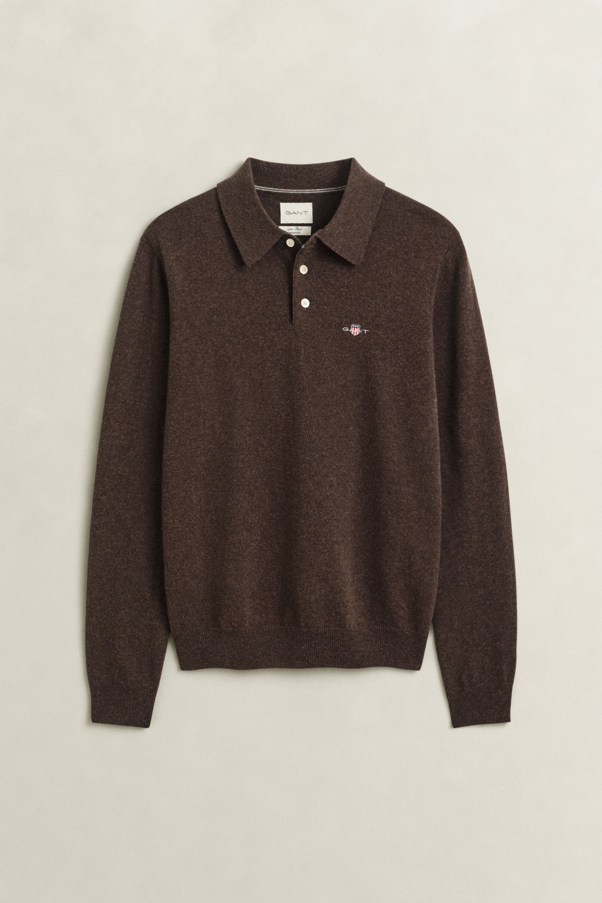 Superfine Lambswool Polo Sweater