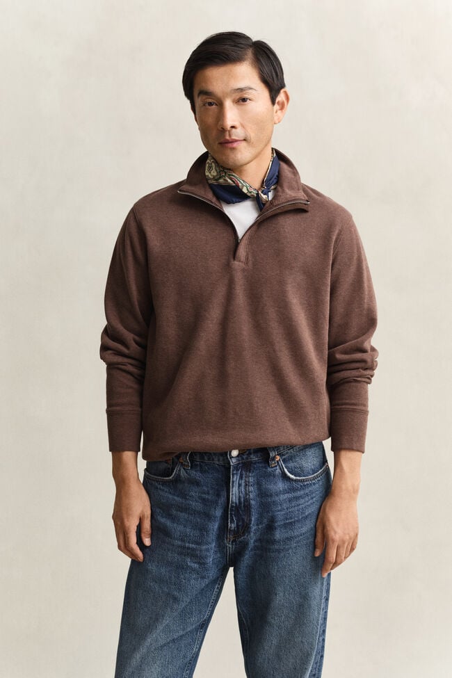 Sacker Rib Half-Zip Sweatshirt