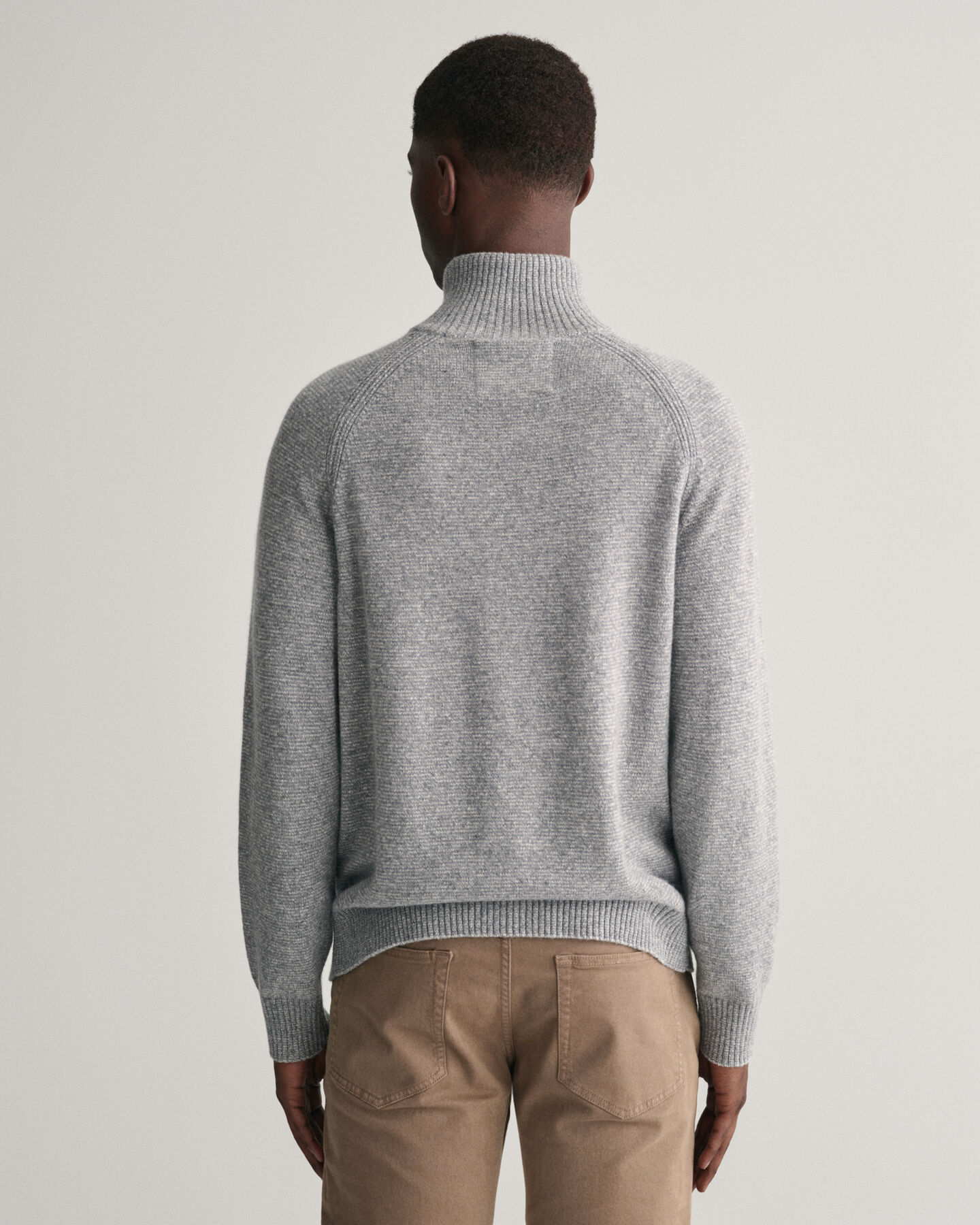 Bicolored Half-Zip Sweater