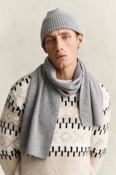 Cashmere Scarf & Beanie Gift Set — DARK GREY MELANGE 4