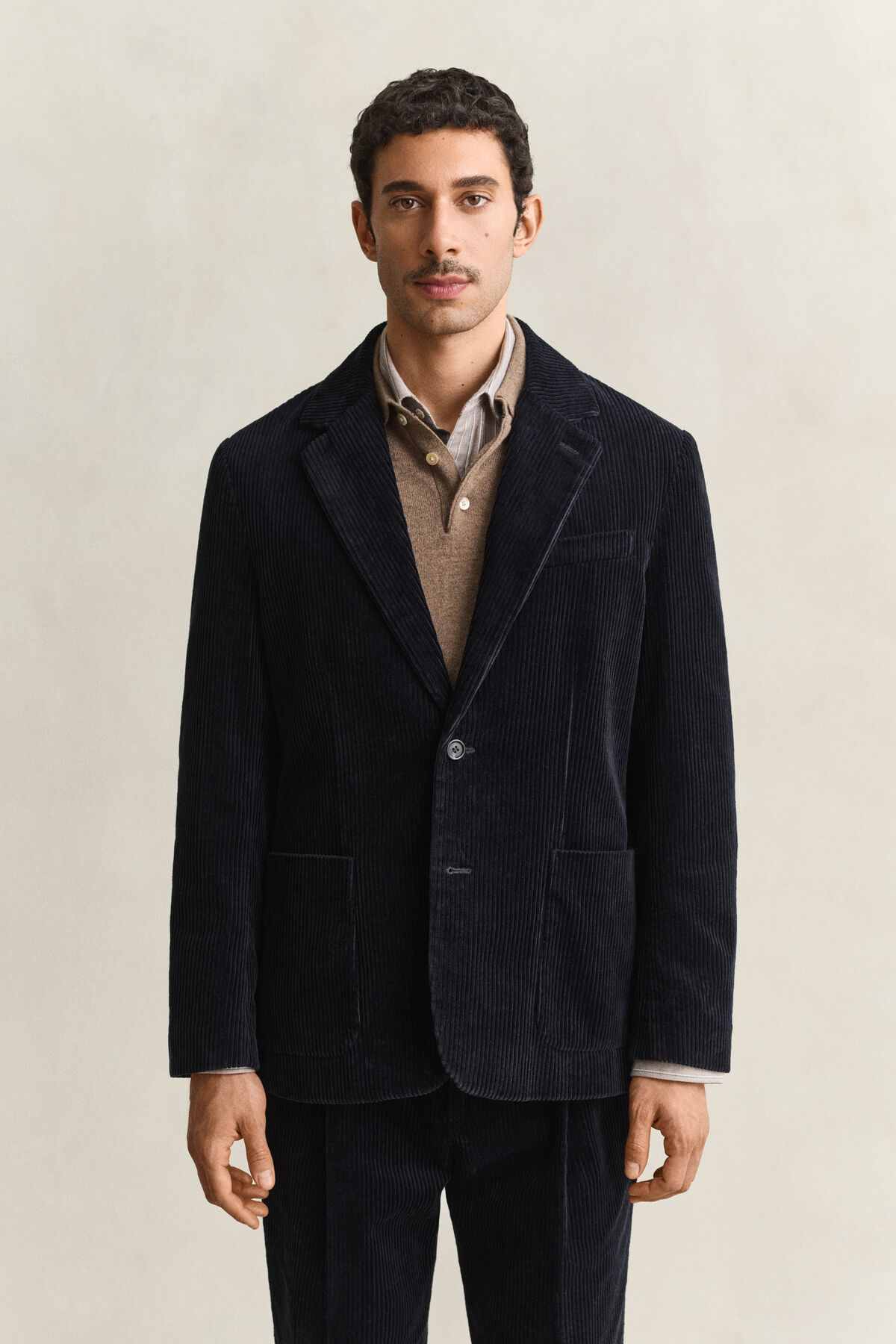 Corduroy Suit Jacket — EVENING BLUE