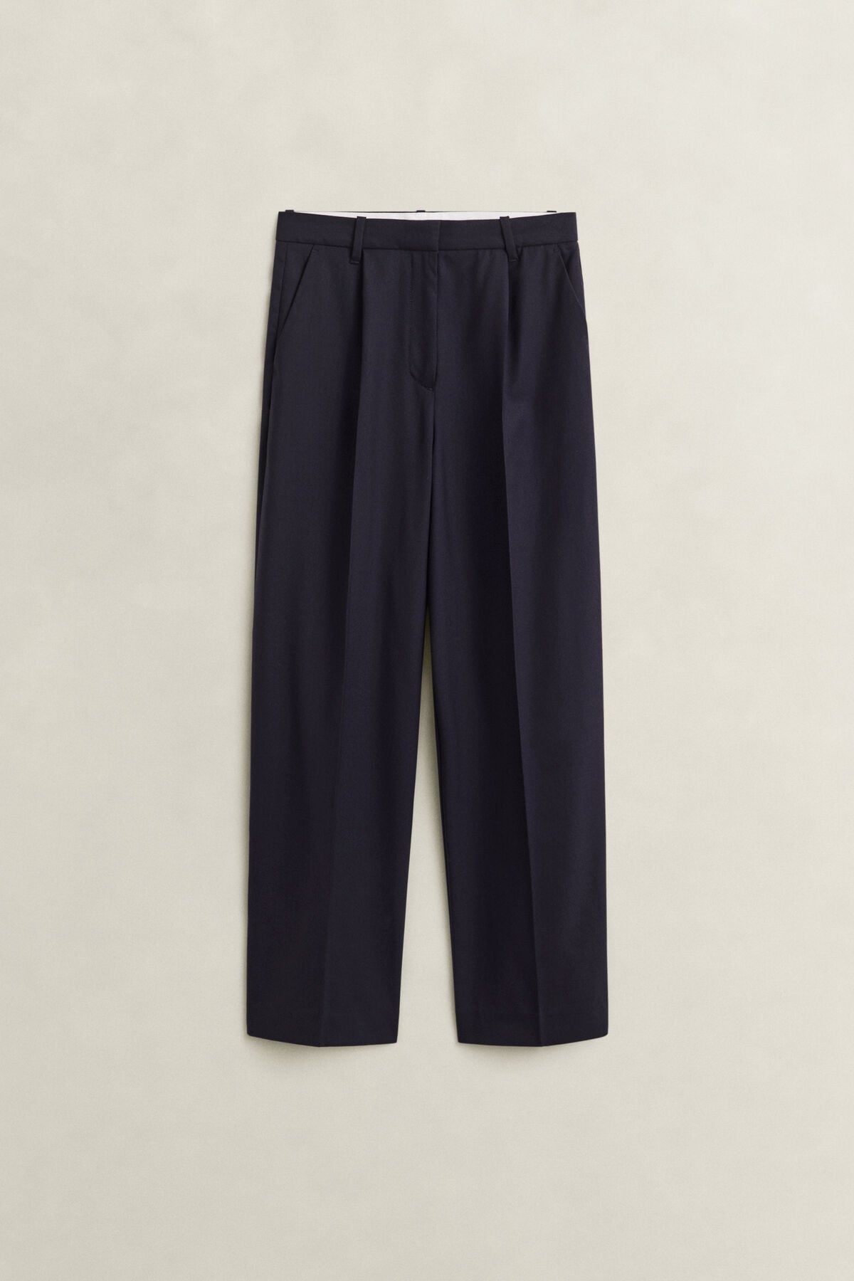 Tailored Wool Pants — EVENING BLUE