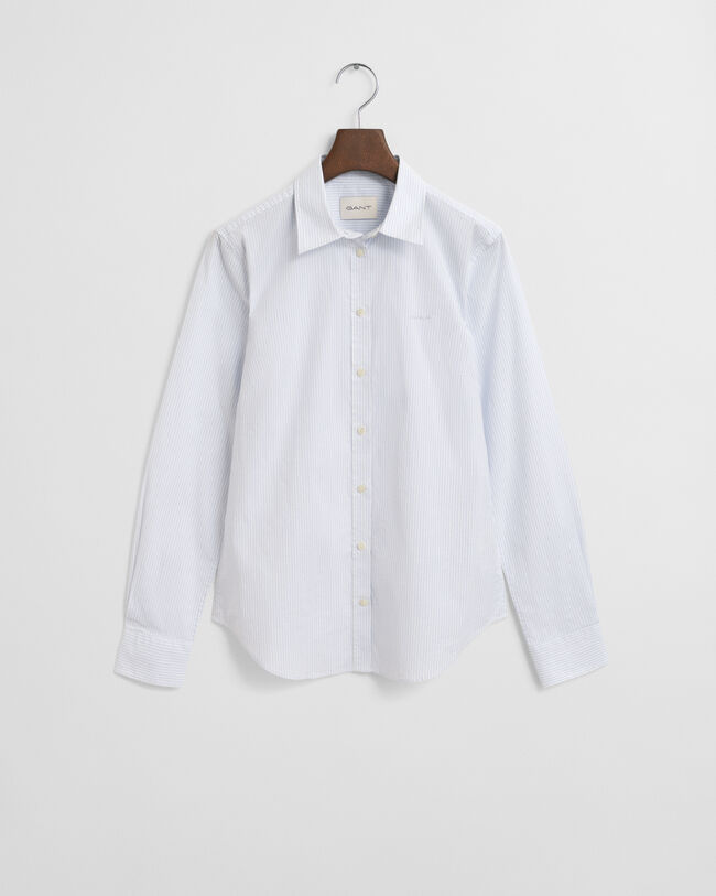 Slim Fit Striped Poplin Shirt