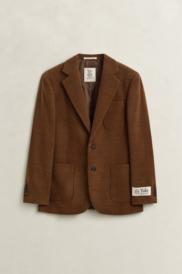 Gant x Yale Wool Corduroy Blazer — MAHOGANY BROWN