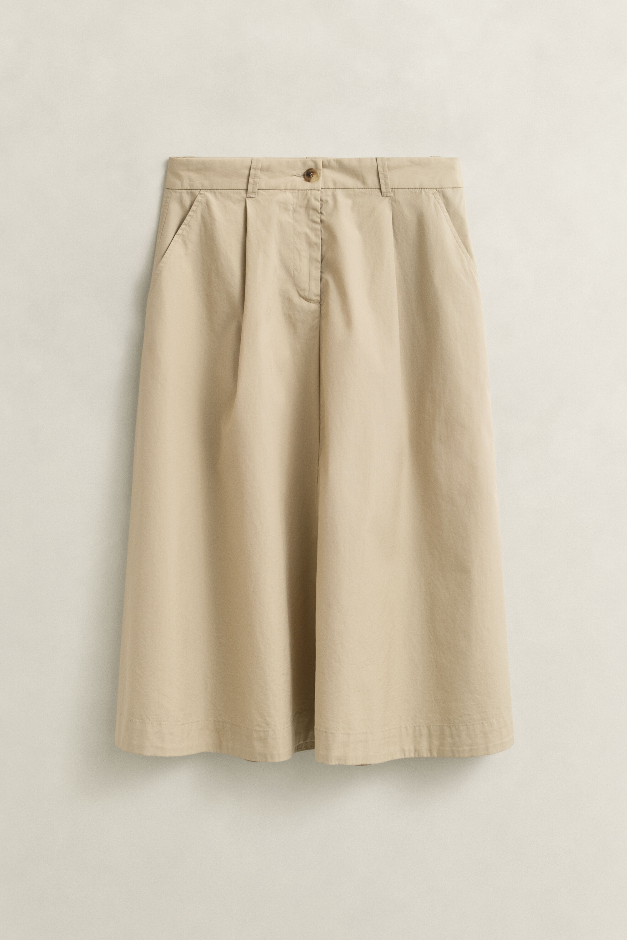 Pleated Chino Skirt