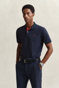 Contrast Piqu&eacute; Polo Shirt