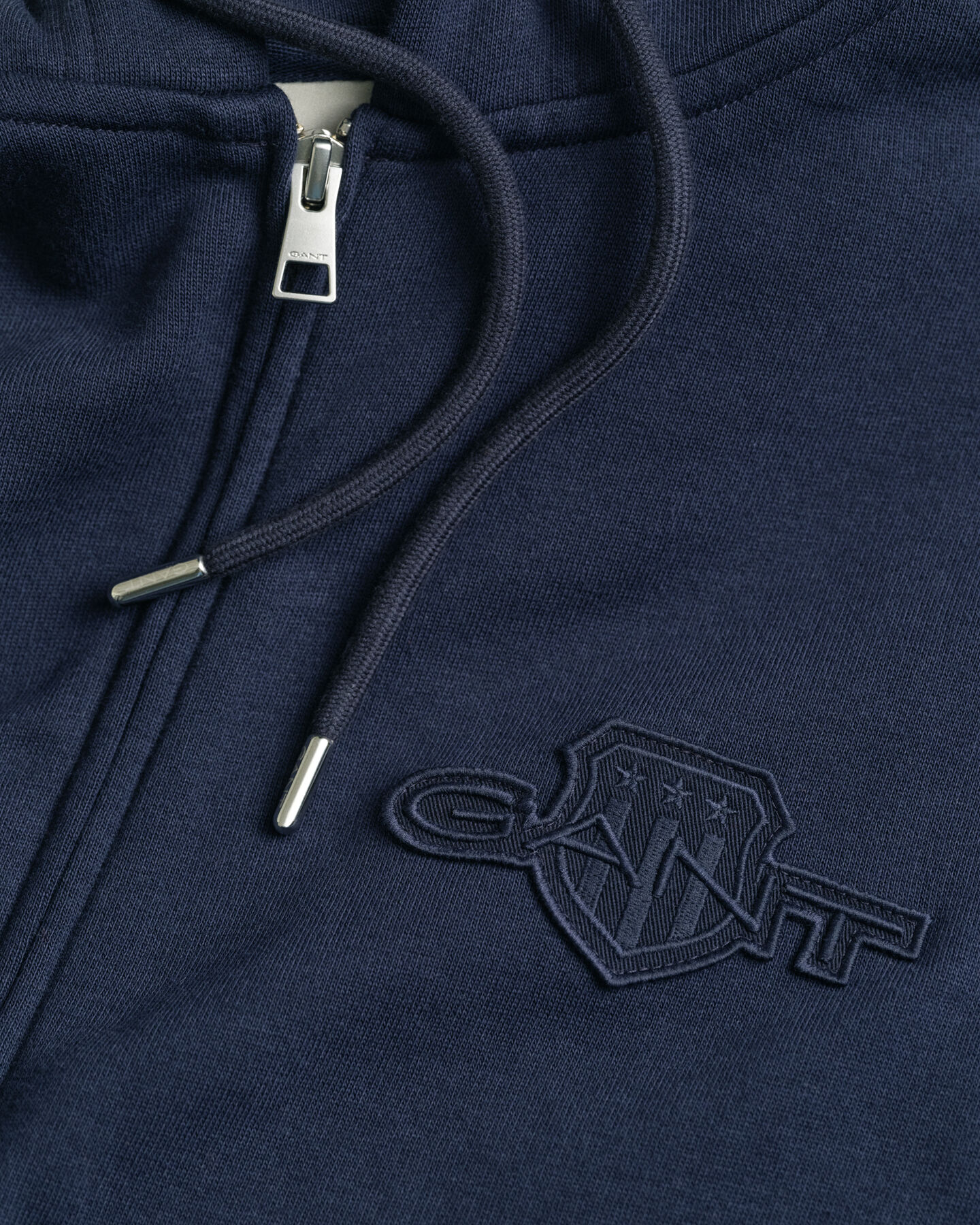 Tonal Shield Zip Hoodie