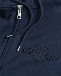 Tonal Shield Zip Hoodie