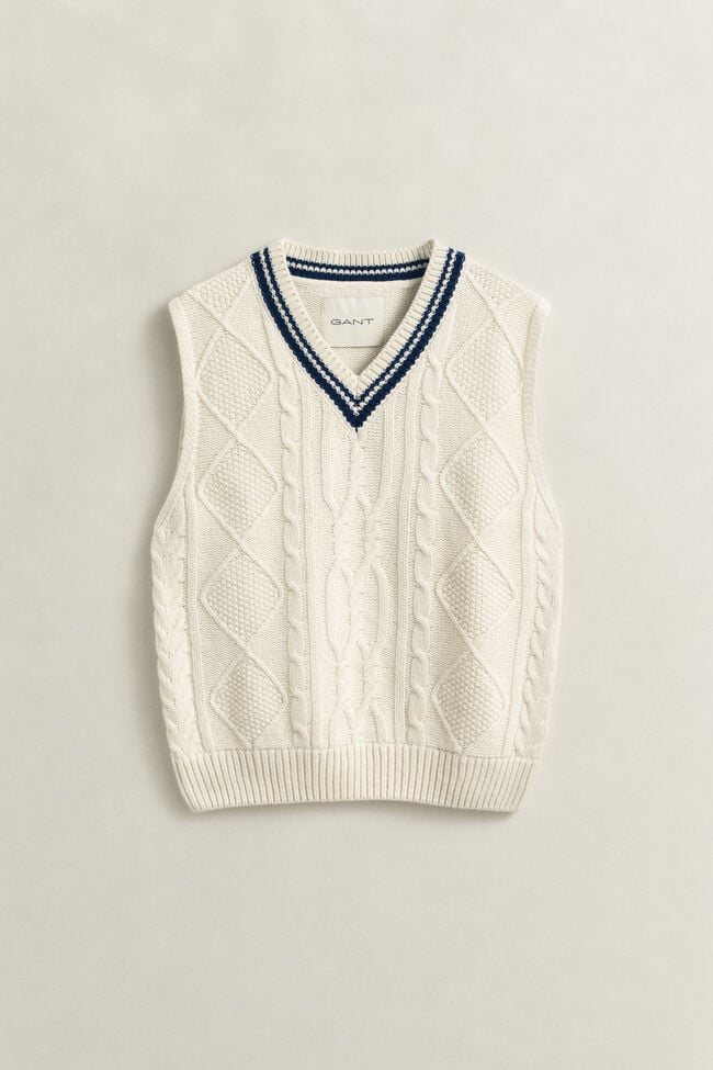 Cable Knit Vest