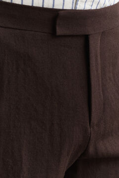 Wool Suit Pants — SHADOW BROWN 5