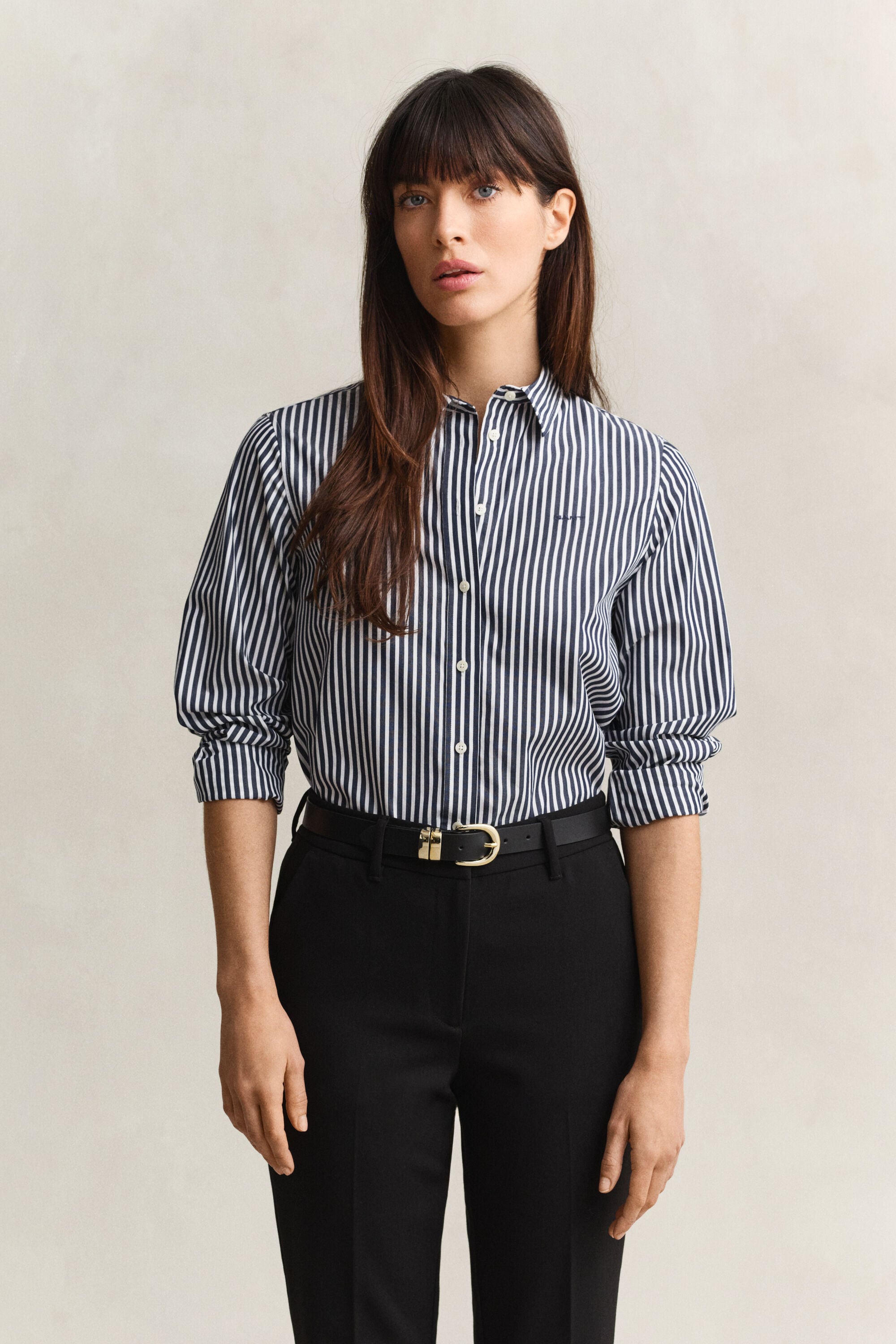Classic Regular Striped Poplin Shirt