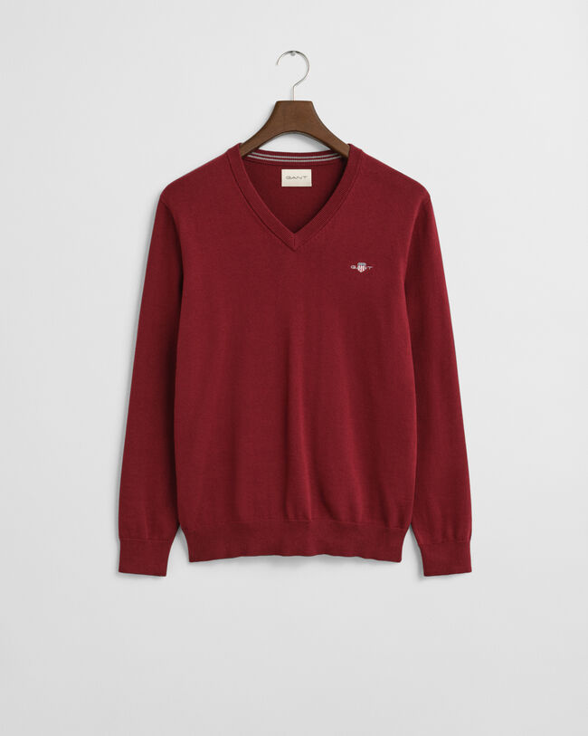 Classic Cotton V-Neck Sweater