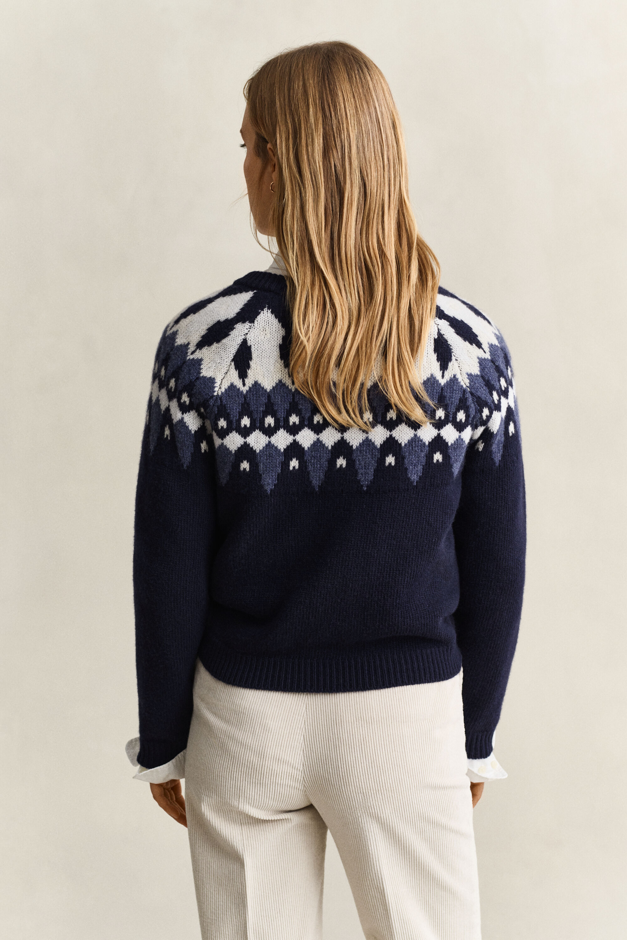 Fair Isle Wool Cardigan