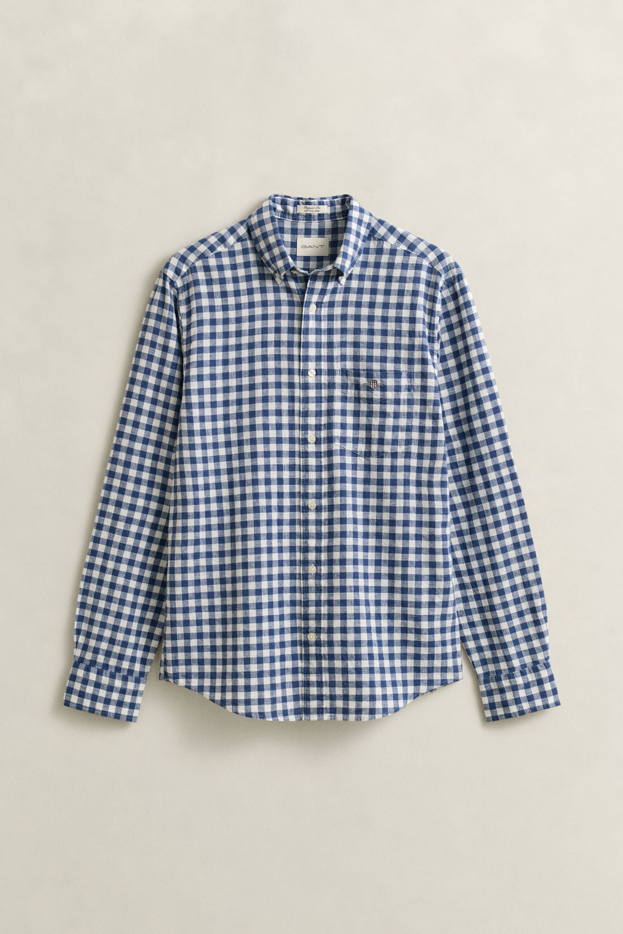 Gingham Linen Blend Shirt