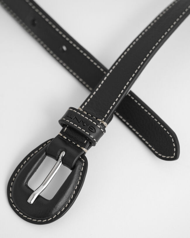 Leather Covered Buckle Belt