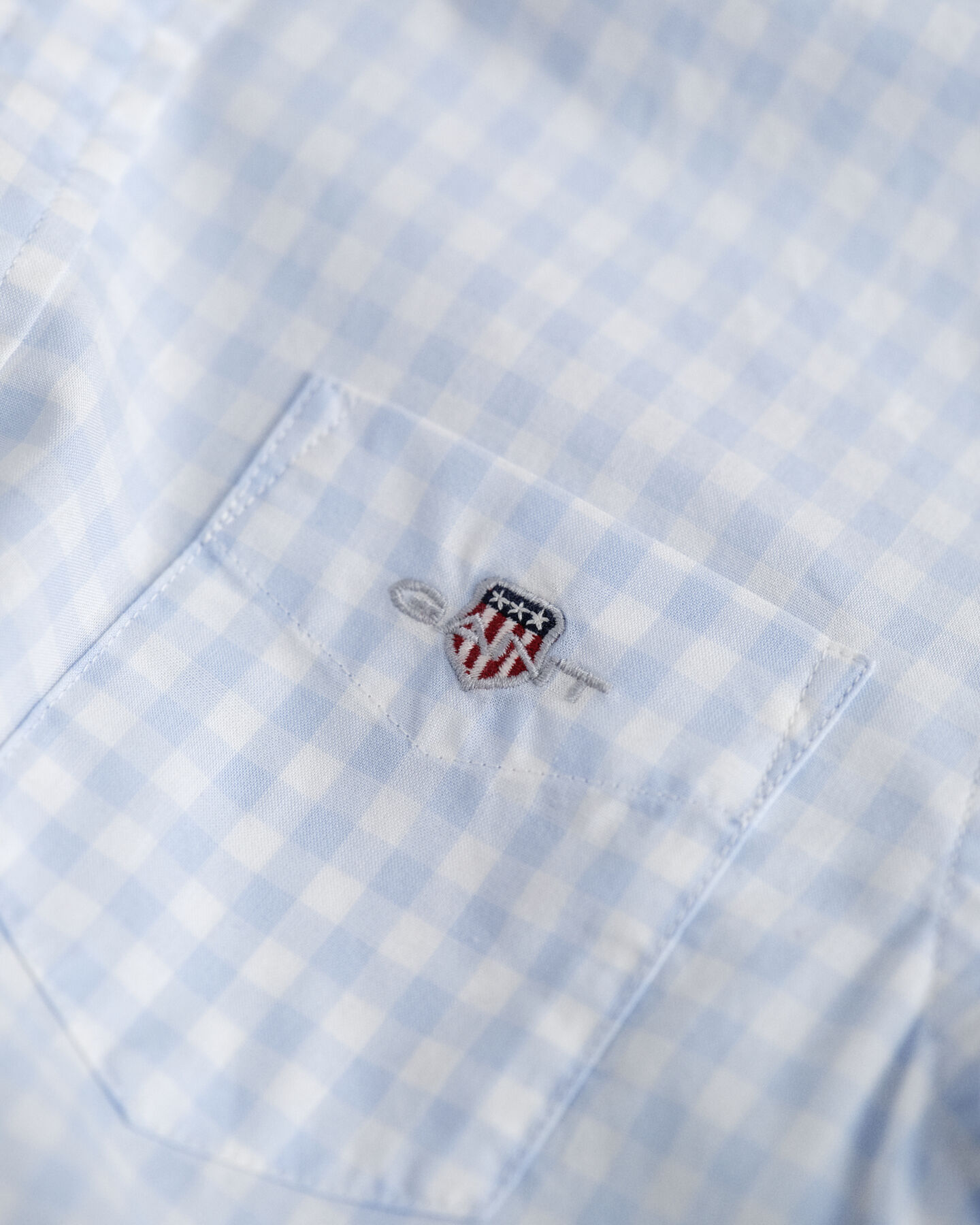 Kids Shield Gingham Poplin Shirt
