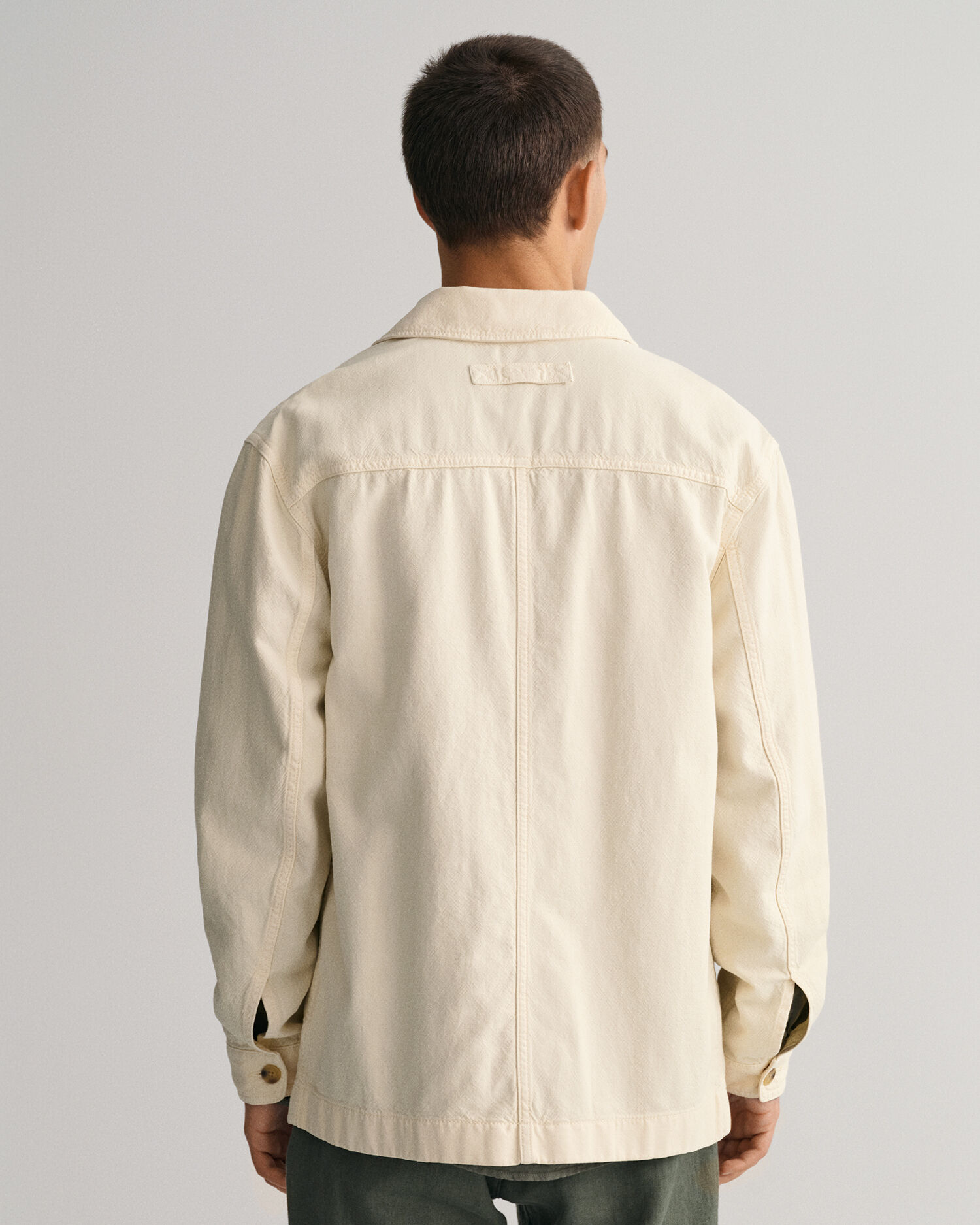 Garment-Dyed Cotton Linen Overshirt