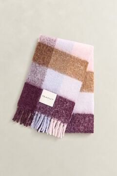 Checked Alpaca Wool Scarf — MULTICOLOR 3